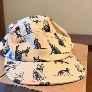 Cool Five Panel Cat Print Hat